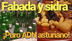 Fabada asturiana y sidra