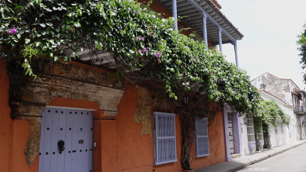 Casas típicas de la Ciudad Amurallada de Cartagena de Indias