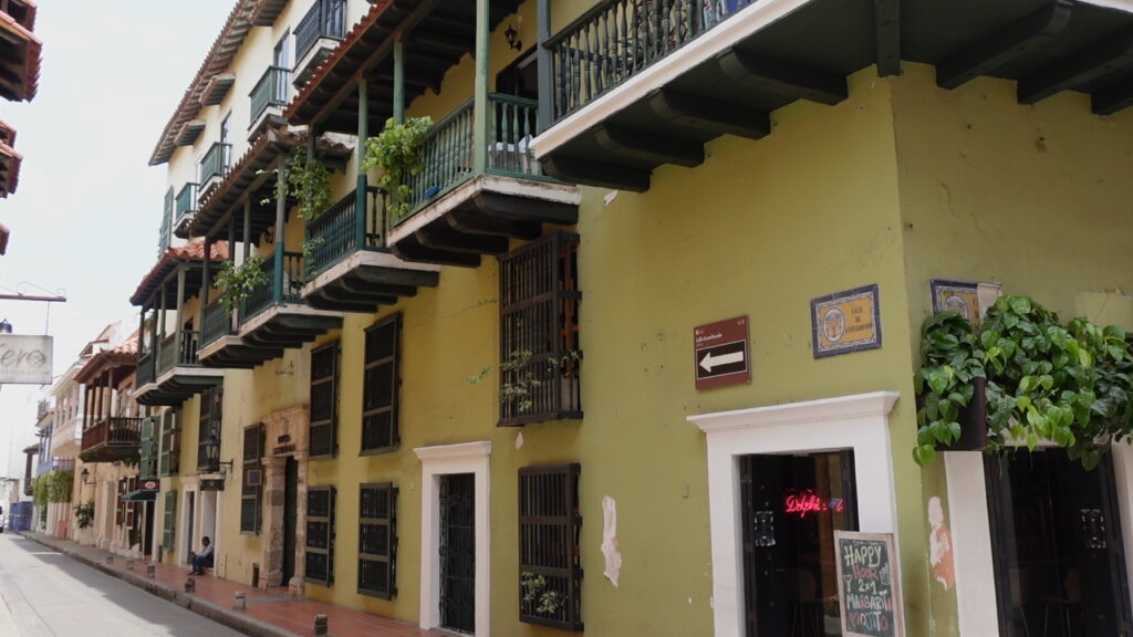 Casas típicas de la Ciudad Amurallada de Cartagena de Indias